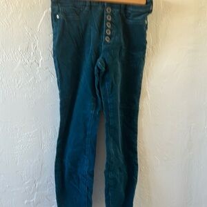 Teal capris, Anthropologie